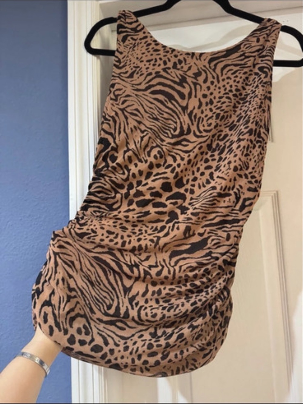 Jane and Delancey Brown & Black Animal-Print One-Piece Swimsuit